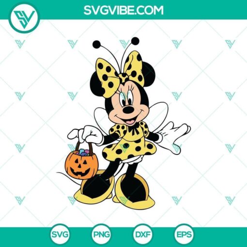 cute minnie bee svg disney halloween svg mickey and minnie svg