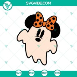 Halloween, SVG Files, Walt Disney SVG, Cute Minnie Ghost SVG, Disney Halloween 5