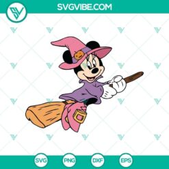 Halloween, SVG Files, Walt Disney SVG, Cute Minnie Witch Fly SVG, Disney 23