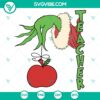 Santa Grinch teacher SVG with cute design perfect for holiday crafting projects. Available in DXF, EPS, PNG files for download.