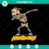 Spooky Halloween skeleton dabbing in a horror-themed SVG design for Halloween decor. Great for scary Halloween projects.