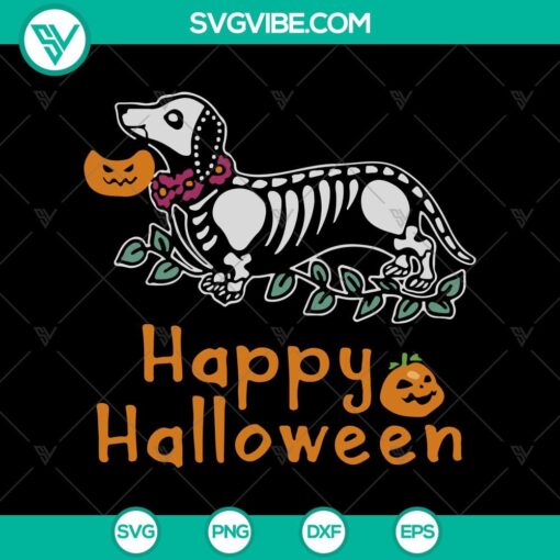 dachshund halloween svg happy halloween svg dog halloween svg