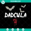 Dacula Halloween SVG with scary design for October 31, Halloween-themed digital image.