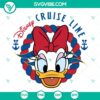 Daisy Duck Disney Cruise SVG featuring nautical vacation cut files for crafting projects. Great for Disney fans and cruise enthusiasts.