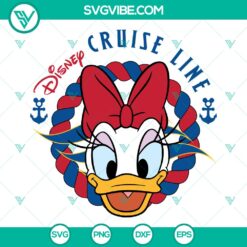 Daisy Duck Disney Cruise SVG | Nautical Vacation Cut Files