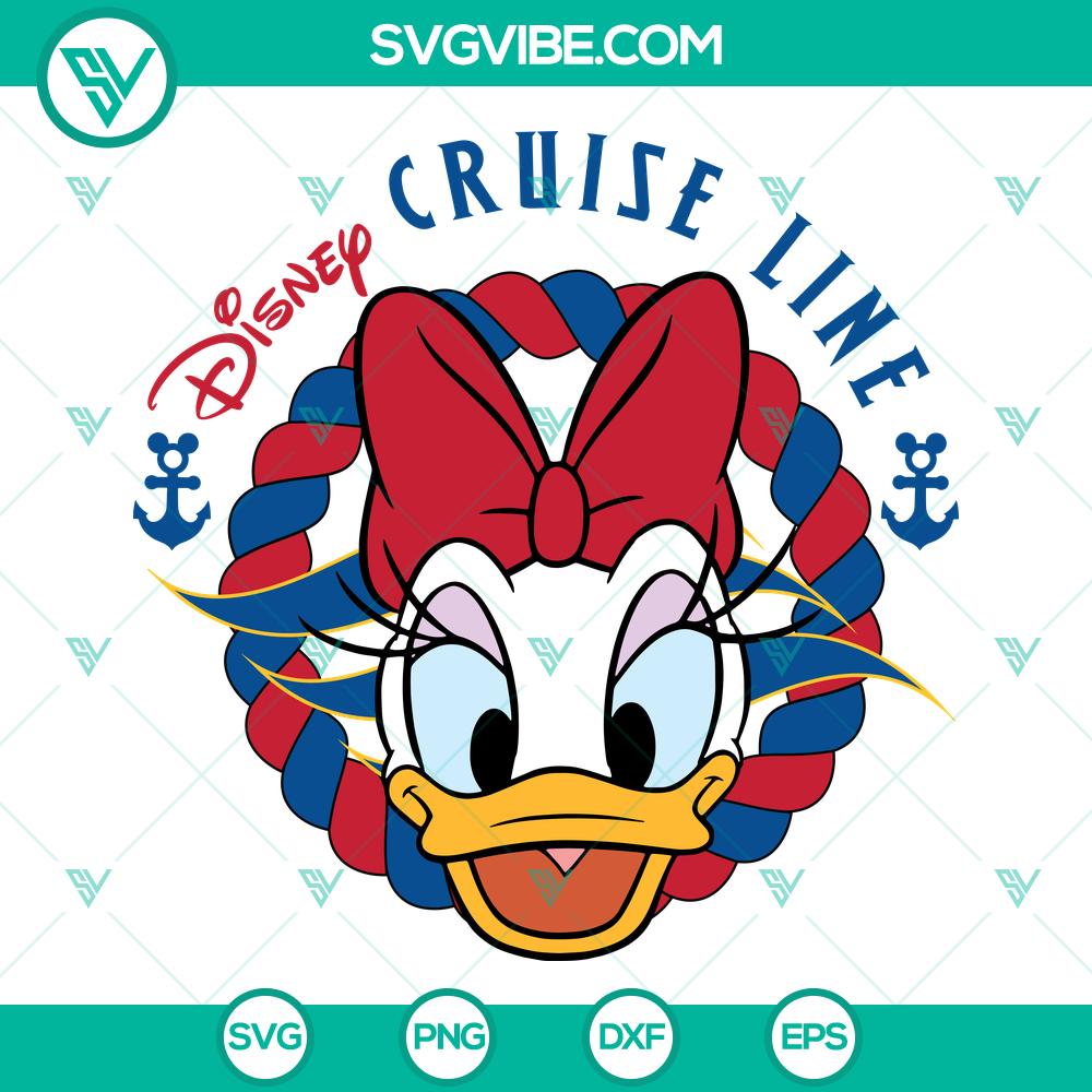 Daisy Duck Disney Cruise SVG | Nautical Vacation Cut Files Daisy Duck Disney Cruise SVG featuring nautical vacation cut files for crafting projects. Great for Disney fans and cruise enthusiasts.
