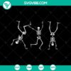 Spooky and silly Halloween SVG design with dancing skeletons, perfect for Halloween crafts and decorations.