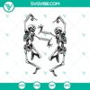 Spooky Dancing Skeletons SVG design for Halloween, Horror theme, Scary silhouette - perfect for crafting and decor.