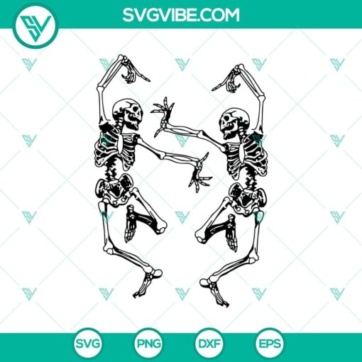 dancing skeletons svg halloween svg scary svg horror svg