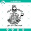 Dead Inside But Caffeinated Skeleton SVG, perfect for Halloween. Scary and horror-themed design with skeleton drinking coffee.