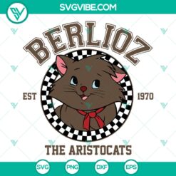 Disney Berlioz The Aristocats 1970 SVG | Cute Cat Cut Files