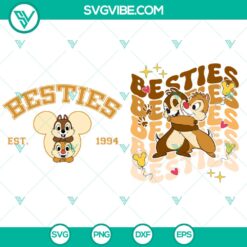 Disney Besties Chip and Dale SVG | Friendship Cut Files