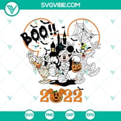 Disney Boo 2022 SVG, Disney Mummies SVG, Disney Halloween SVG