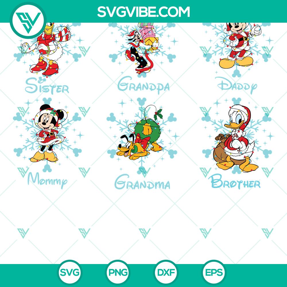 Disney Characters Family Christmas Bundle SVG | Magical Holiday Cut Files Disney Characters Family Christmas Bundle SVG | Magical Holiday Cut Files