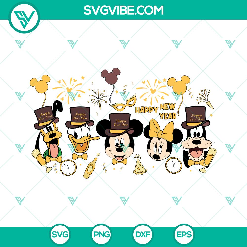 Disney Characters Happy New Year SVG | Magical Celebration Cut Files Disney Characters Happy New Year SVG | Magical Celebration Cut Files