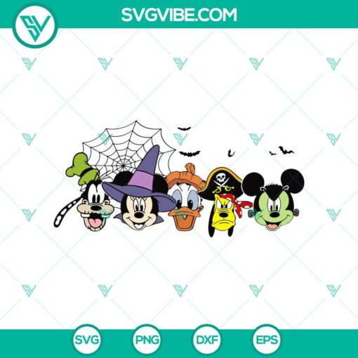 disney characters head halloween svg disney halloween svg mickey halloween svg