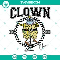 Disney Clown Nightmare Before Christmas SVG | Creepy Holiday Cut Files