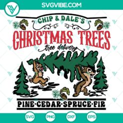 Disney Couples Chip And Dale Double Trouble Christmas SVG