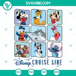 Disney Cruise Line Mickey and Friends SVG | Family Vacation Cut Files