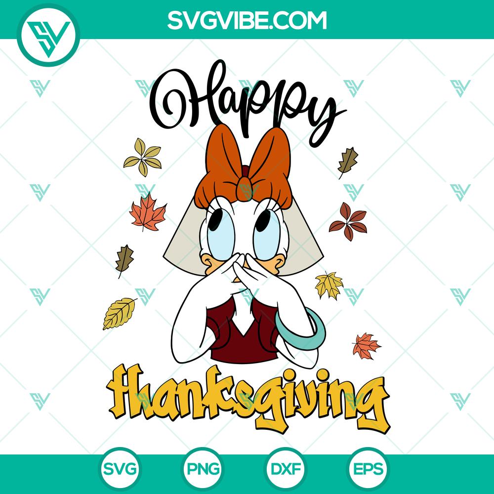Disney Daisy Duck Happy Thanksgiving SVG | Autumn Disney Cut Files Disney Daisy Duck Happy Thanksgiving SVG | Autumn Disney Cut Files