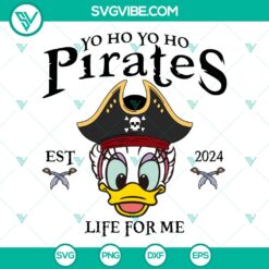Disney Daisy Duck Pirates of the Caribbean SVG | Pirate Disney Cut Files