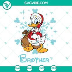 Disney Donald Brother Christmas SVG | Family Holiday Cut Files