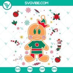 Disney Donald Duck Christmas Gingerbread SVG DXF EPS PNG