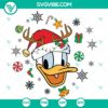 Disney Donald Duck Merry Christmas SVG DXF EPS PNG Files - Festive Disney design with Donald Duck, ideal for holiday crafts and projects.