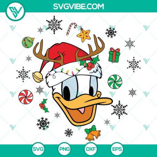 disney donald duck merry christmas svg dxf eps png files