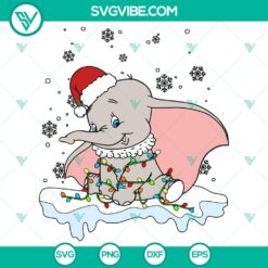 Disney Dumbo Flying Elephant Christmas SVG
