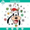 Disney Goofy Merry Christmas SVG DXF EPS PNG files with festive and cheerful holiday design elements for crafting projects.