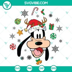 Disney Goofy Merry Christmas SVG DXF EPS PNG Files