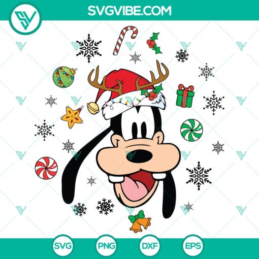 disney goofy merry christmas svg dxf eps png files