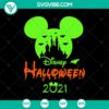 Disney Halloween 2021 SVG featuring scary Disney horror elements for Halloween crafts, party decorations, and apparel designs.