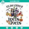 Disney Halloween Hocus Pocus SVG DXF EPS PNG Cut Files for Cricut & Silhouette. Spooky Halloween designs with witches and pumpkins.