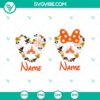 Disney Halloween Personalized SVG featuring Disney Mouse Custom Name and Happy Halloween design elements. Perfect for DIY projects.