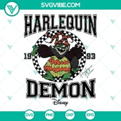 Disney Harlequin Demon Nightmare Before Christmas SVG | Halloween Cut Files