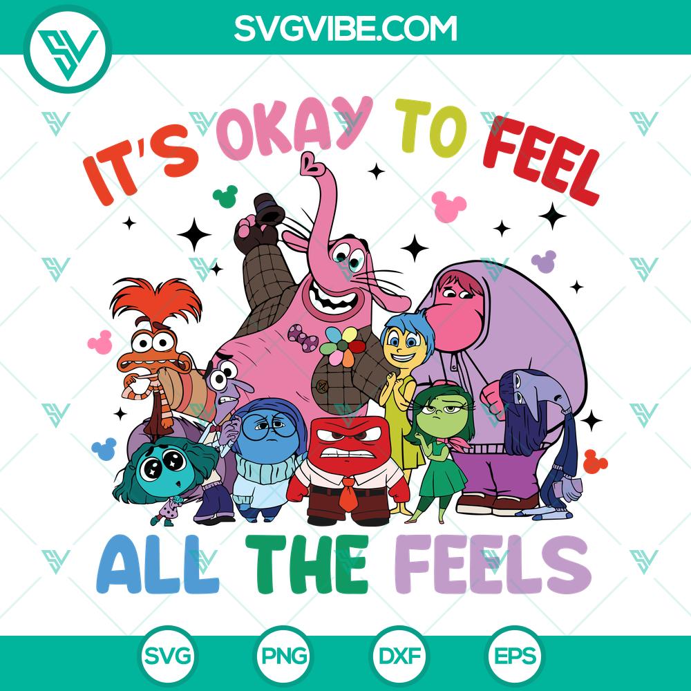 Disney Inside Out 2 It’s Okay to Feel SVG | Emotional Wellness Cut Files Disney Inside Out 2 It’s Okay to Feel SVG | Emotional Wellness Cut Files
