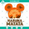 Disney Lion King Hakuna Matata SVG, featuring Carefree Life Cut Files for crafting. Ideal for fans of Disney and The Lion King.