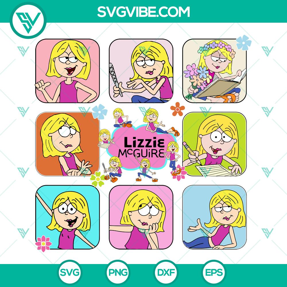 Disney Lizzie McGuire Cartoons SVG | Retro Disney Channel Cut Files Disney Lizzie McGuire Cartoons SVG | Retro Disney Channel Cut Files
