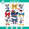 Mickey Friends Cruise Coquette SVG featuring Disney characters in nautical vacation theme, perfect for DIY projects.