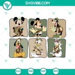 Disney Mickey Friends Safari Trip SVG | Jungle Adventure Cut Files
