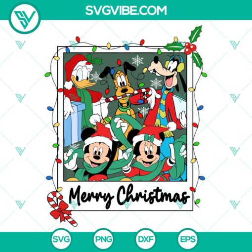 disney mickey friends santa hat christmas svg dxf eps png