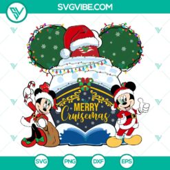 Disney Mickey Minnie Cruise Christmas SVG | Nautical Holiday Cut Files
