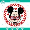 Disney Mickey Mouse Checkered Valentine SVG | Classic Love Cut Files 2