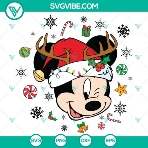 disney mickey mouse merry christmas svg dxf eps png files