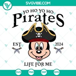 Disney Mickey Mouse Pirates of the Caribbean SVG | Pirate Captain Cut Files