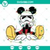 Disney Mickey Stormtrooper Christmas SVG featuring a Star Wars Holiday design for cut files, perfect for festive crafting projects.