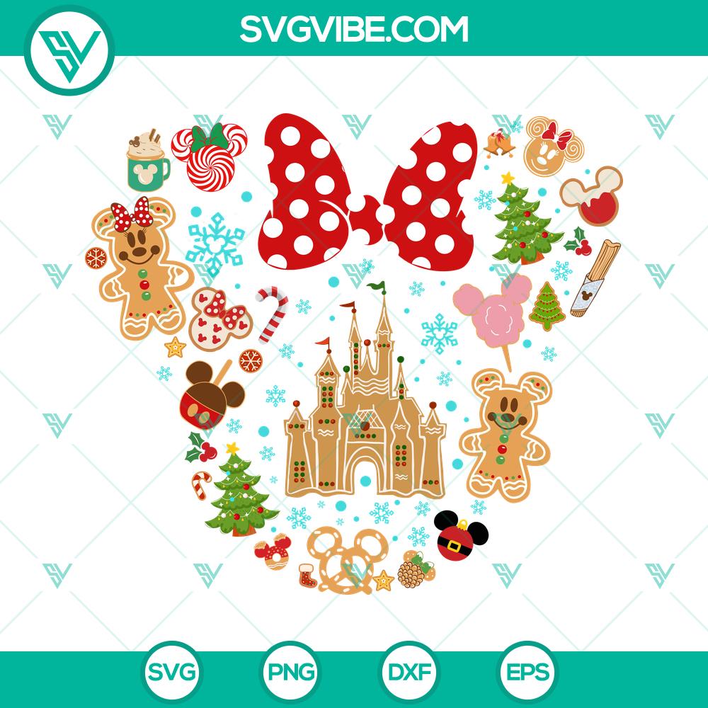 Disney Minnie Head Gingerbread SVG | Cute Holiday Baking Cut Files Disney Minnie Head Gingerbread SVG | Cute Holiday Baking Cut Files