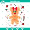 Disney Minnie Mouse Christmas Gingerbread SVG | Cute Holiday Baking Cut Files 3